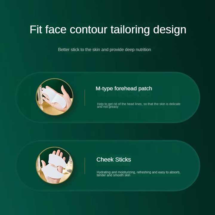 Liquid Face Serum Mask Set for Beauty Skin Care Setمجموعة قناع مصل الوجه السائل بخلاصة الكولاجين المرطبة للعناية بالوجه،