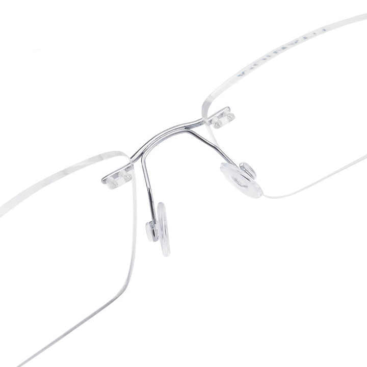 Japan Pure Titanium Rimless Executive Eyeglasses 