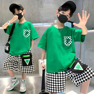 Boys' shorts, casual summer clothes, made of cotton