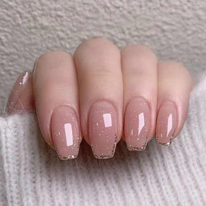Wholesale 24 Pcs French Pink French Acrylic Nails 