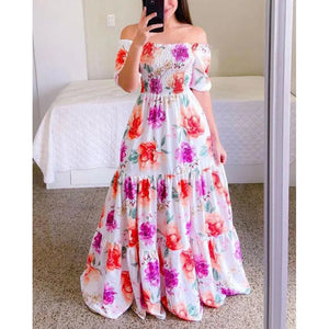 Women's off-shoulder summer dress 