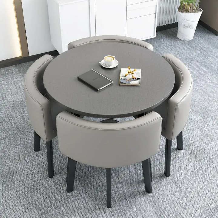 Set of 4 stone chairs 