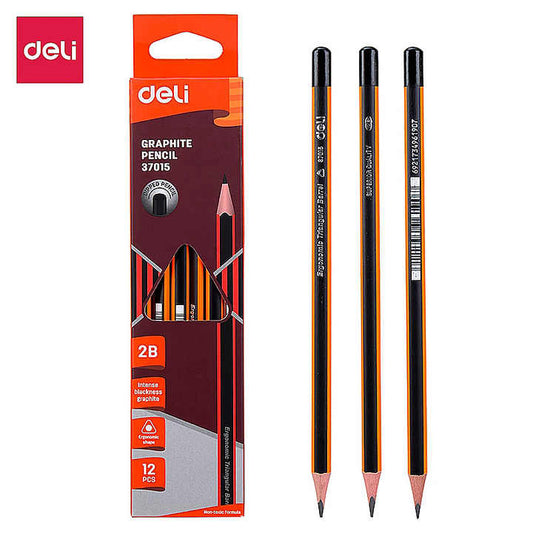 Deli E3715 E37016 Pencils 1 Box of HB 2B Student 