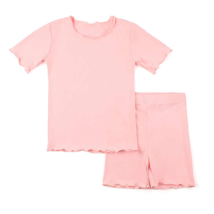 RTS ملابس أطفال مودال ملابس نوم بناتي بيجامات صيفية قصيرة 2 طقم ملابس منزليةRTS Modal Children's Clothing Girls' Sleepwear Summer Short Pajamas 2-piece Set Homewear