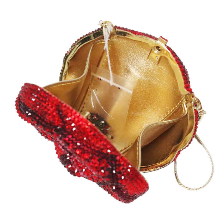 حقيبة يد نسائية فاخرة من حجر الكريستال الماسي