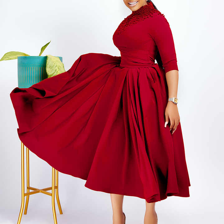 Women's long-sleeved dress