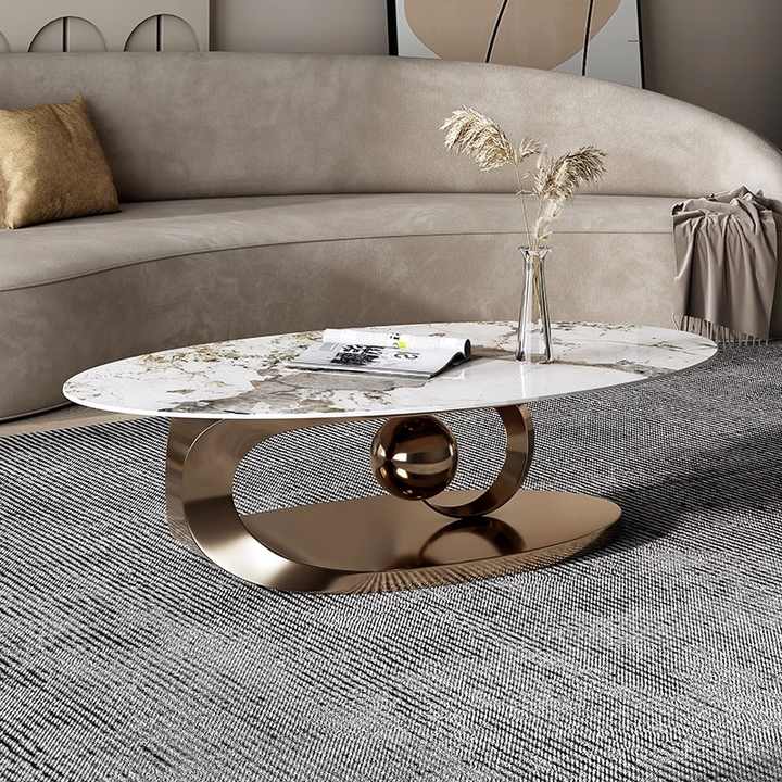 Modern luxury small round mobile coffee tables 