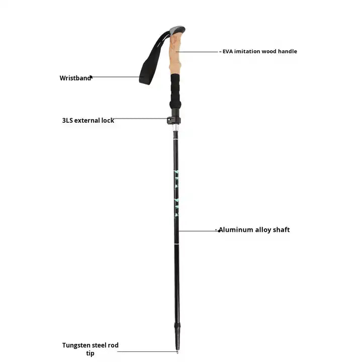 5 Pieces Set of Aluminum Alloy Folding Chopsticks 