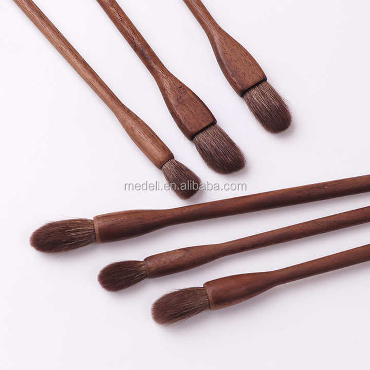 Makeup Brush Set مجموعة فرش مكياج ظلال العيون المصنوعة يدويًا