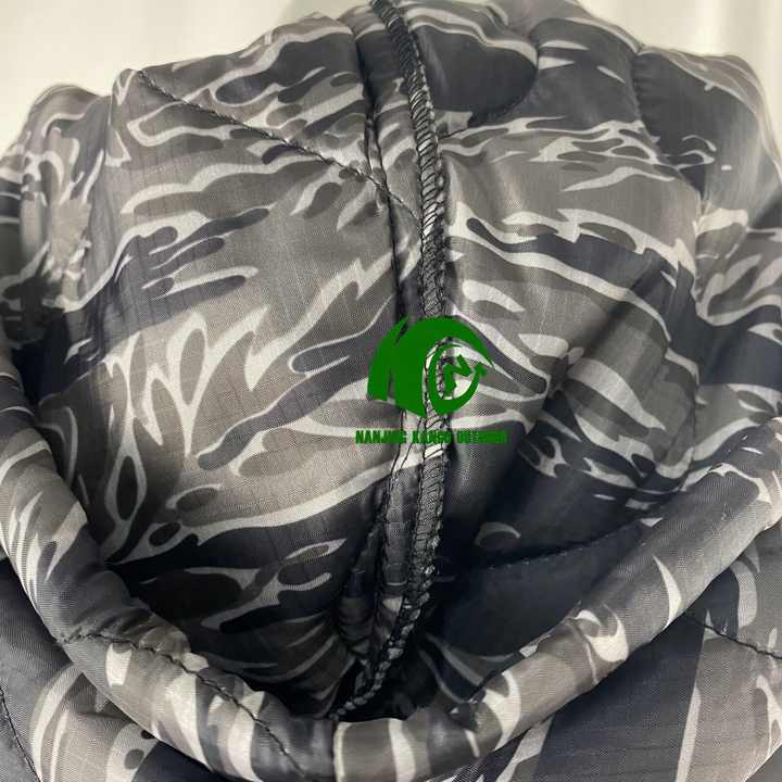 Kango New Design Color Black Tiger Stripe BTS Camo Woobie Hoodie Pullover Jacket Woobie Hoodie Zipper 