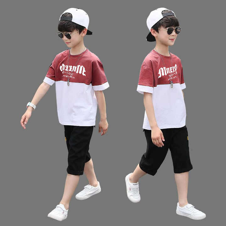 Boys' shorts, two-piece summer outfit
