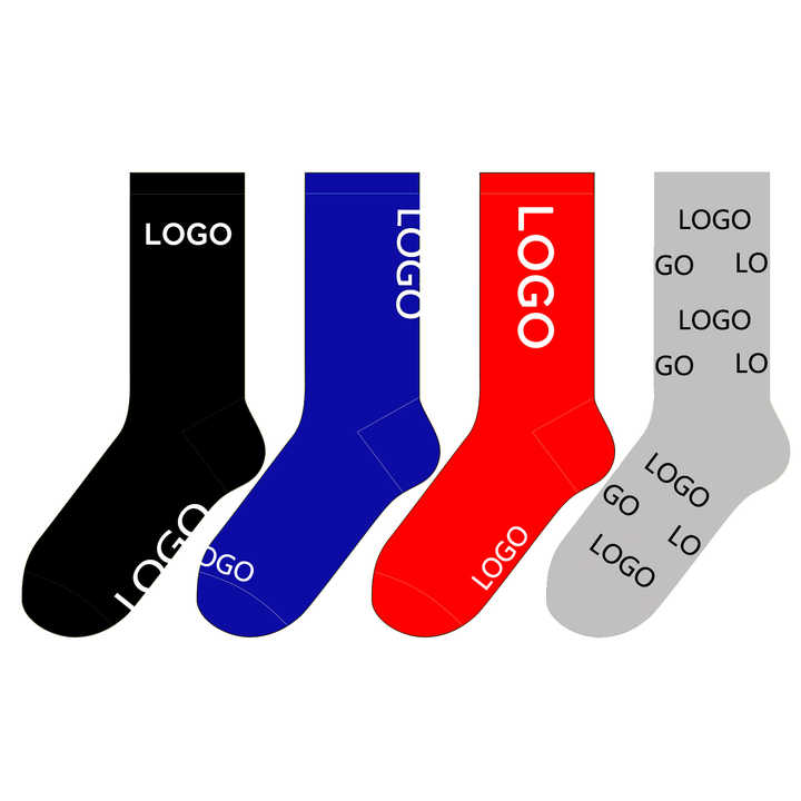 Factory Custom Logo Socks High Quality Custom White 