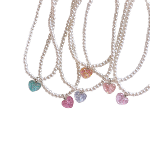 Children's Accessories Necklace with an Attractive Heart Shaped Pendant 