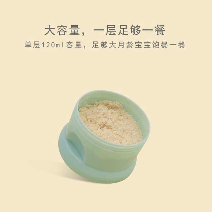 Portable Rings Baby Milk Infant Formula Container Milk Powder Box Three Grid Snack Boxes Candy Supplies Box