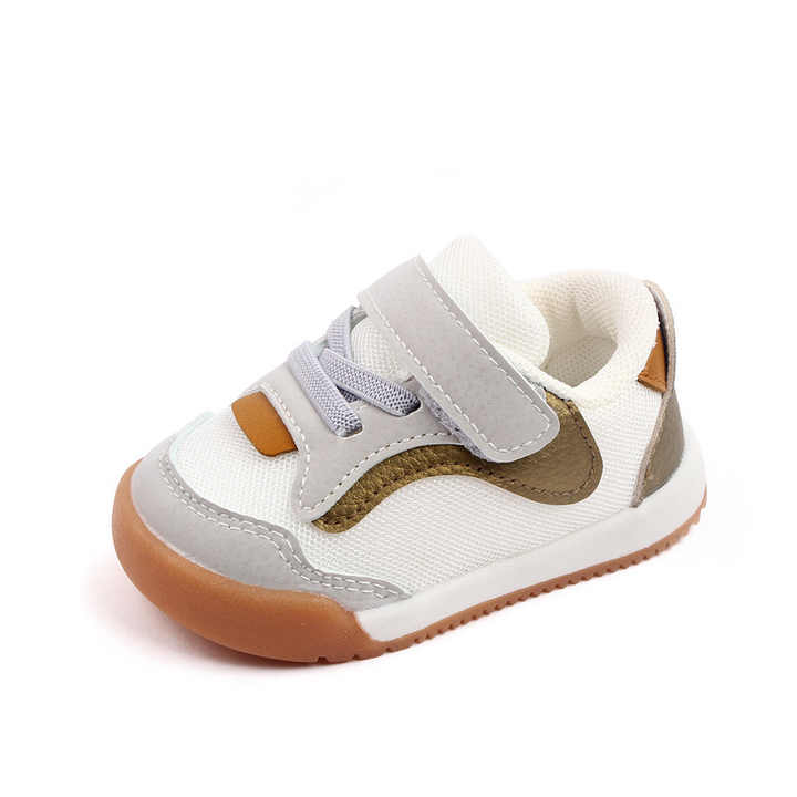Spring and Autumn Baby Shoes, White Breathable Mesh 