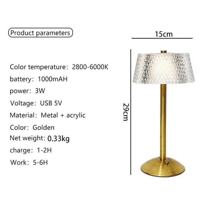 Study table lamp next to 