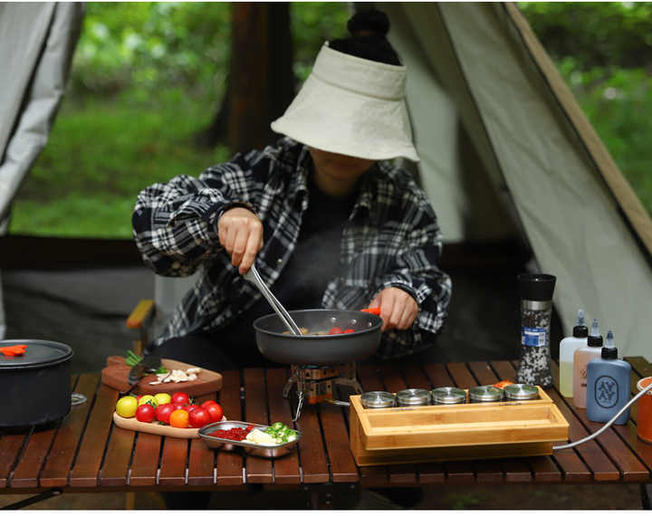 Camping Cookware Set with Storage Bag, Cookware Set, 