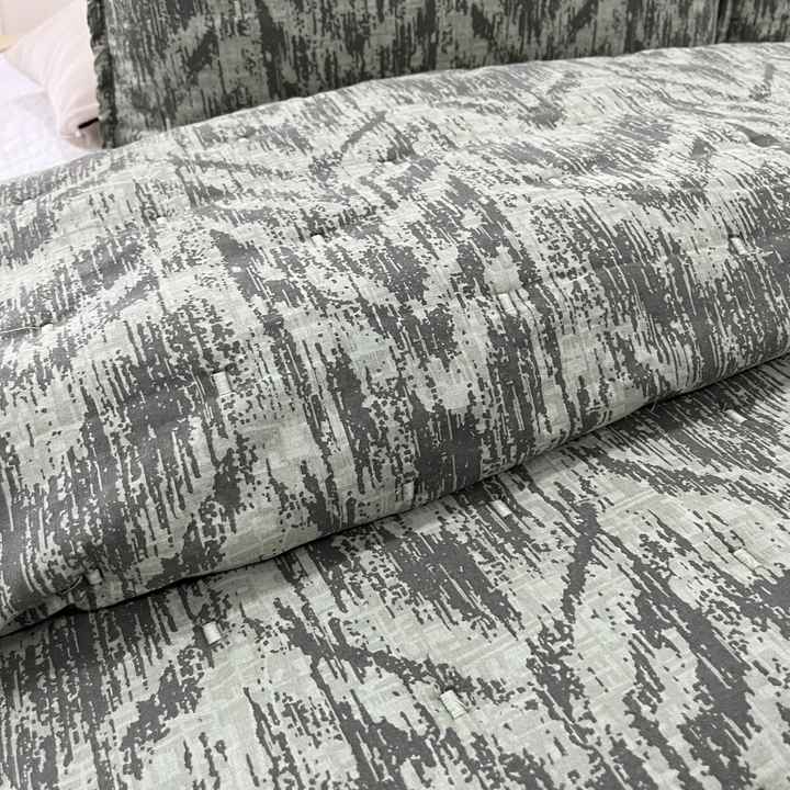 High Quality 3-Piece Quilt Bedding Sets Black White Double-Sided Print Quilt Set 