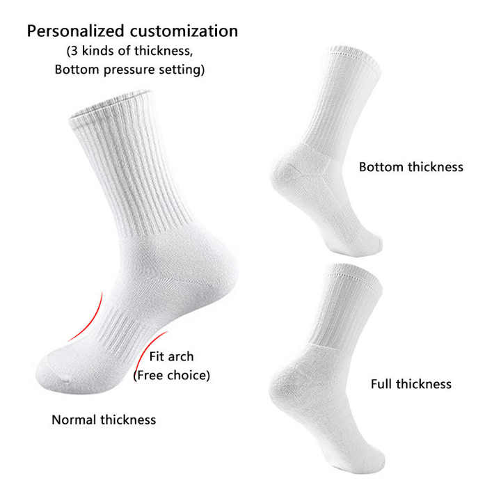 تصميم مخصص الجوارب مضلع كرة السلة الخاص بك عادي أبيض شعار رياضي تخصيص الجوارب Custom Design Your Own Ribbed Basketball Socks Plain White Sports Logo Custom Socks
