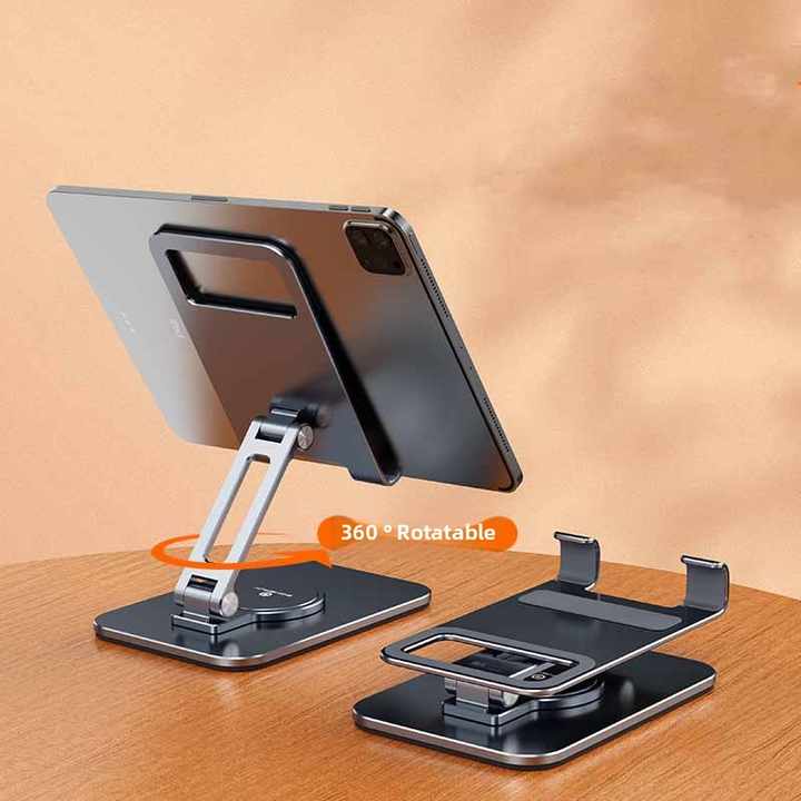 إكسسوارات هاتف محمول للاستخدام المكتبي مع حامل iPad قابل للطي من سبائك الألومنيوم Mobile Phone Accessories for Office Use with Foldable Aluminum Alloy iPad Stand