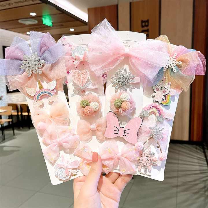 Bow Hair Accessories Cute Kids Hairpins Hair Clips 