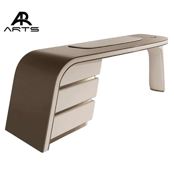 مكتب إيطالي حديث من الخشب الصلب ,Modern Italian solid wood desk