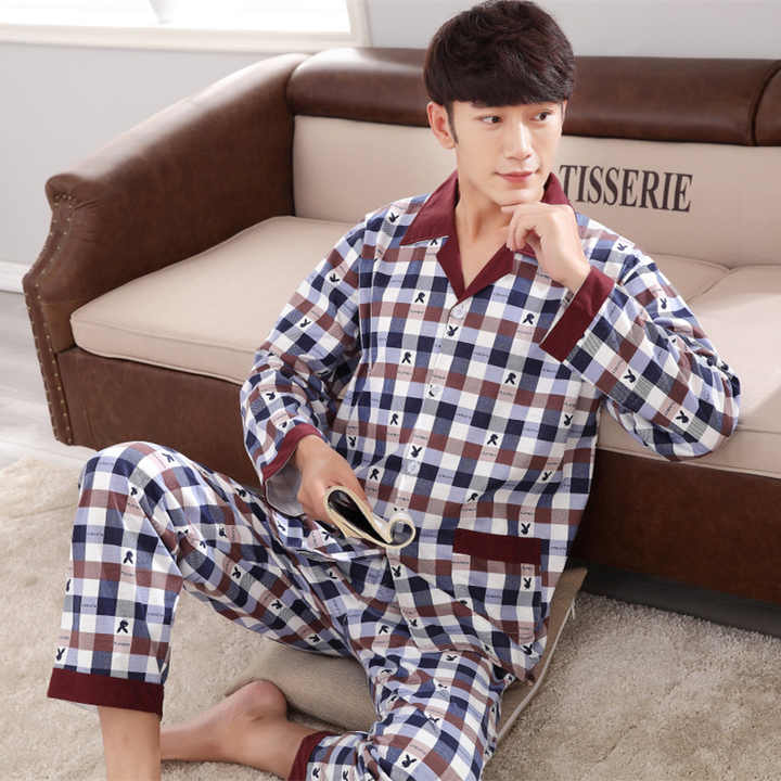 Winter, Nighty Designs, Men's Cotton Pajamas 