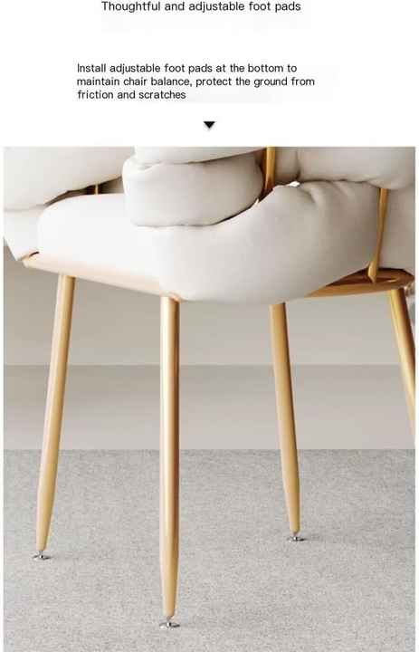 كرسي ترفيهي مخملي مع أرجل ذهبية مع مكياج منجد لغرفة المعيشة وغرفة النوم Velvet leisure chair with gold legs with upholstered makeup for living room and bedroom