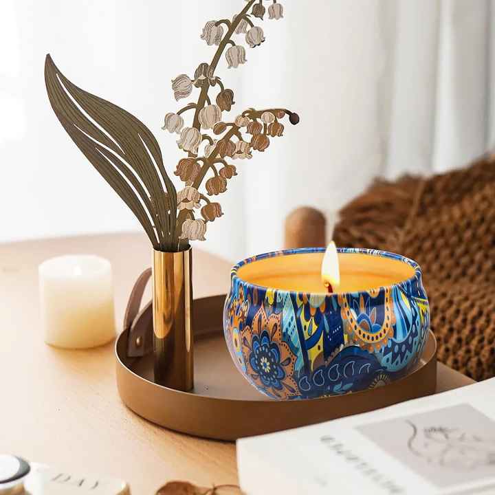 Natural Soy Wax Scented Candles -شموع معطرة