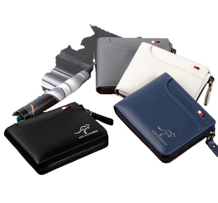 Designer Slim Leather Men's Wallet, RFID Blocking 