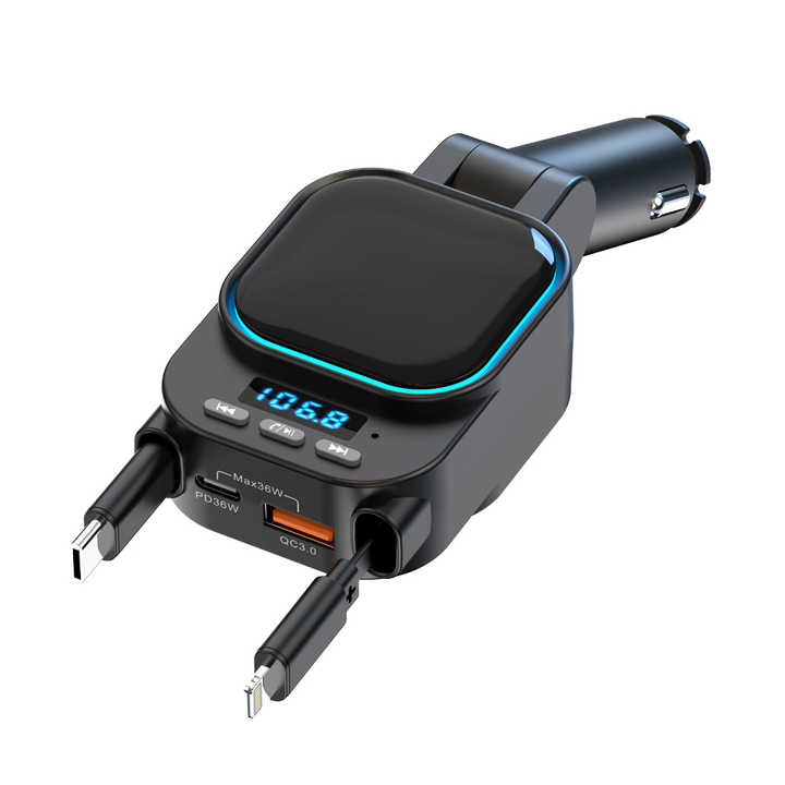 96W Super Charger Wireless Bluetooth FM Transmitter 