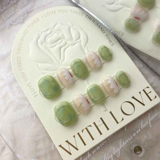 Acrylic Nails Press on Fake Nails Handmade 