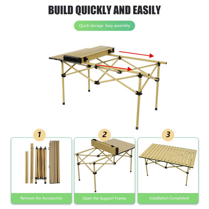 طاولة تخييم محمولة