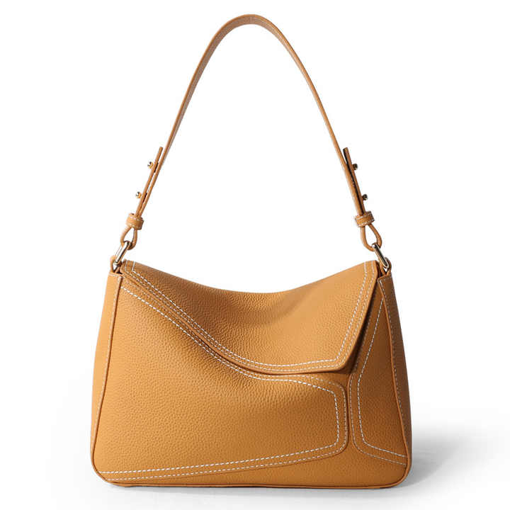 Luxury women's handbag made of genuine leather 