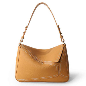 Luxury women's handbag made of genuine leather 