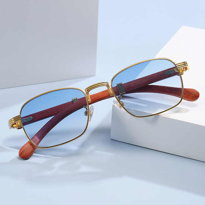 Glasses for Women Shades Sunglasses with Logo Small Rimless Women's Sunglasses