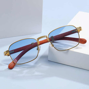 Glasses for Women Shades Sunglasses with Logo Small Rimless Women's Sunglasses