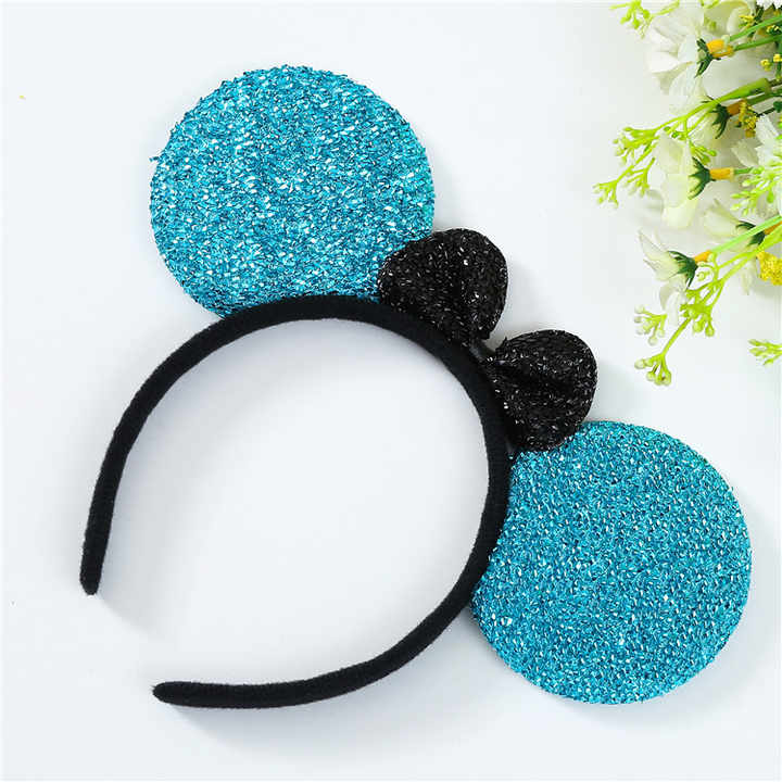 Black ear bow hair accessories for parties 