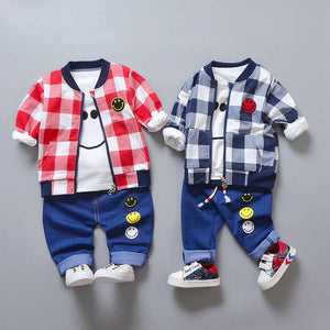 Boys' 3-piece pants and children's coat