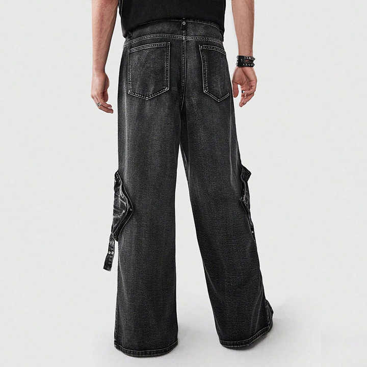 بنطلون رجالي جينز كارغو