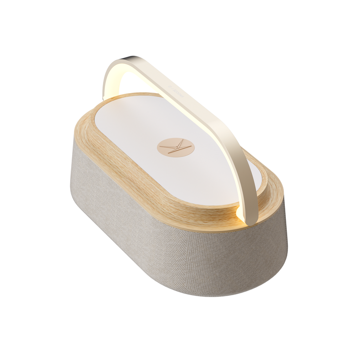 KUANGXIANG 6 in 1 15W Magnetic Wireless Charger, Blue Tooth Alarm Clock, Popular Beauty Toolsشاحن لاسلكي مغناطيسي من KUANGXIANG 6 في 1 بقدرة 15 وات ، ساعة إنذار بالأسنان الزرقاء ، أدوات جمالية رائجة