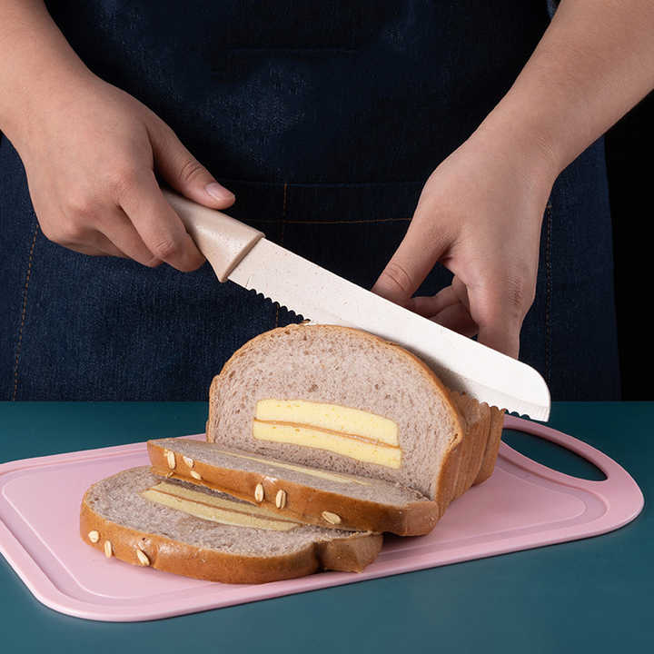 سكين مطبخ ملونة من ست قطع من الفولاذ المقاوم للصدأ متعددة الوظائف6-Piece Colorful Multifunctional Stainless Steel Kitchen Knife