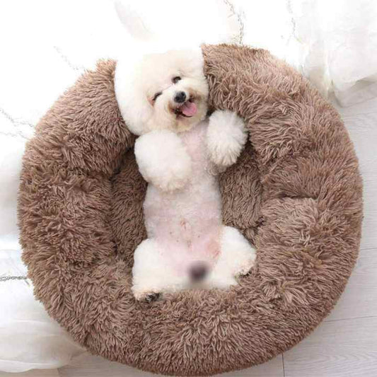 Eco-Friendly Soothing Faux Fur Dog Bed XL - Mattresses 