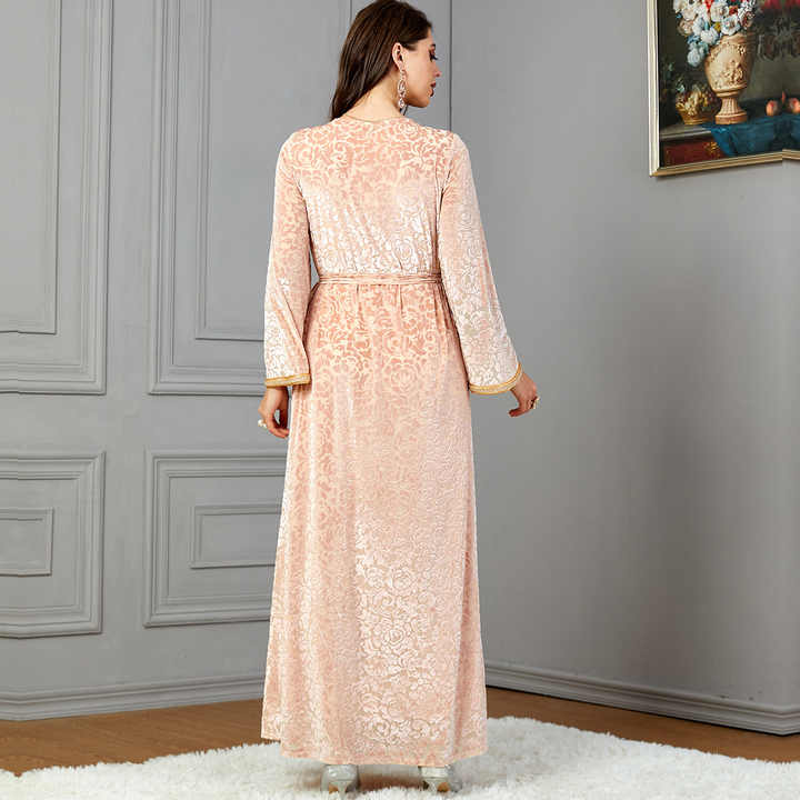 Velvet caftans and jalabiyas 