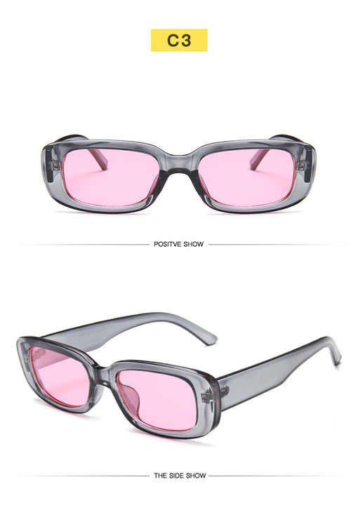 Lbashade Women's Vintage Designer Square Sunglasses 