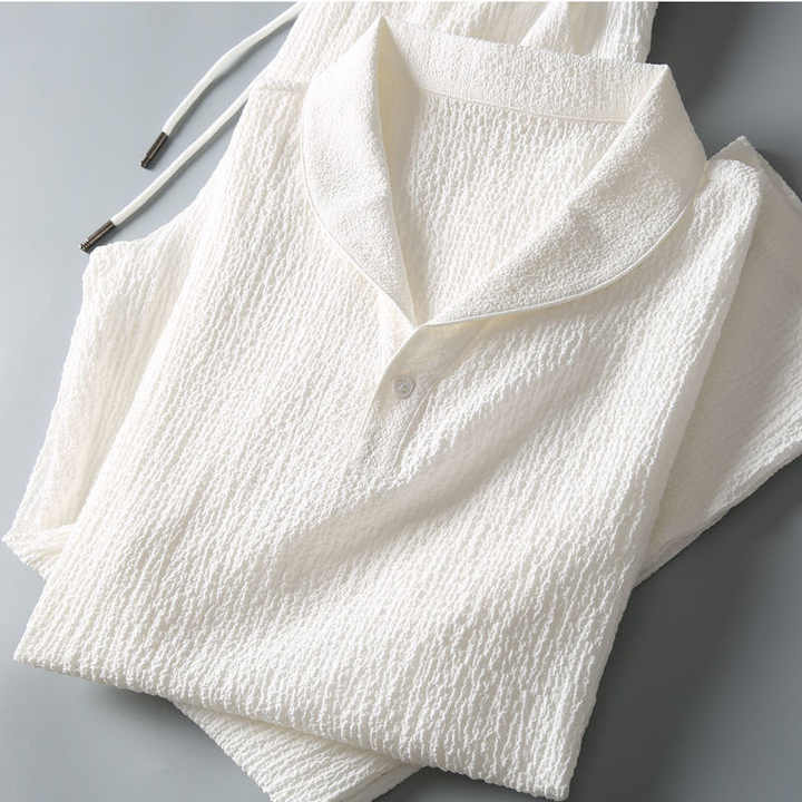 Men's casual pants with a slit 