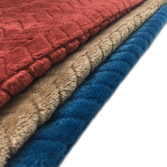 KINGCASON Tela Peluche Recycled-Jacquard Flannel Wool Fabric 