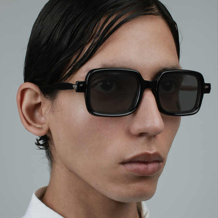 Thick Frame Sunglasses - Vintage Square Sunglasses 