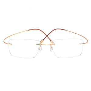 Japan Pure Titanium Rimless Executive Eyeglasses 