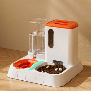 Automatic Cat Feeder and Drinker Large Capacity 2 in 1 Water Drinker Accessories Small Household Supplies - Bowls &amp; Feeders 